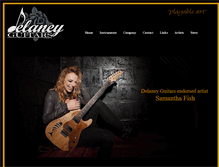 Tablet Screenshot of delaneyguitars.com